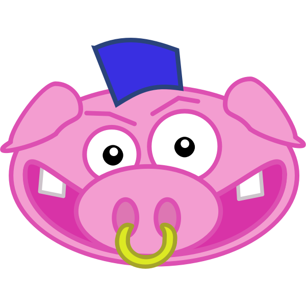 SVG Angry pig