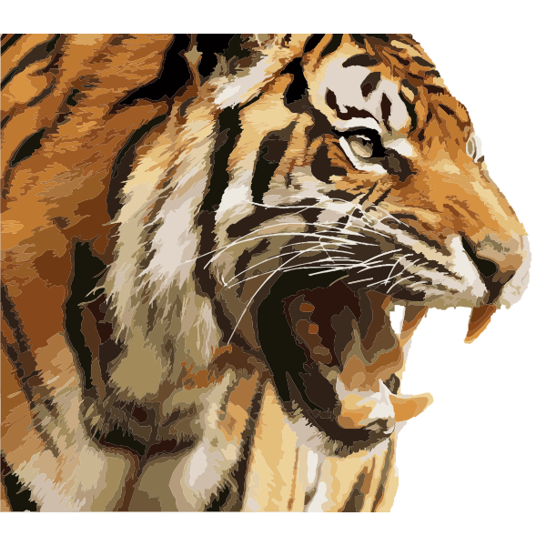 SVG Angry Tiger