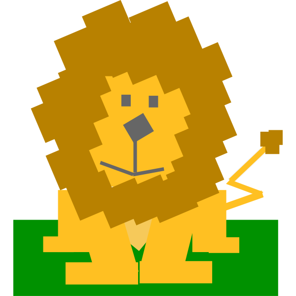 SVG Animal cartoon lion
