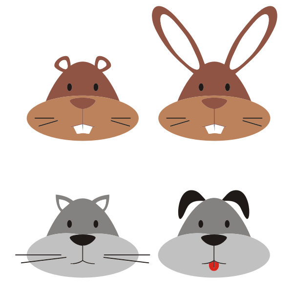 SVG Animal Heads