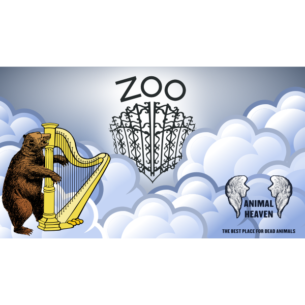 SVG Animal heaven wallpaper vector image