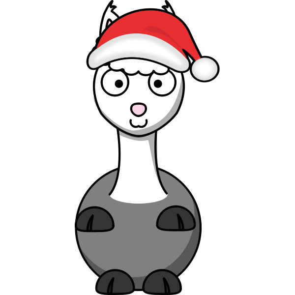 SVG Animal Santa vector image