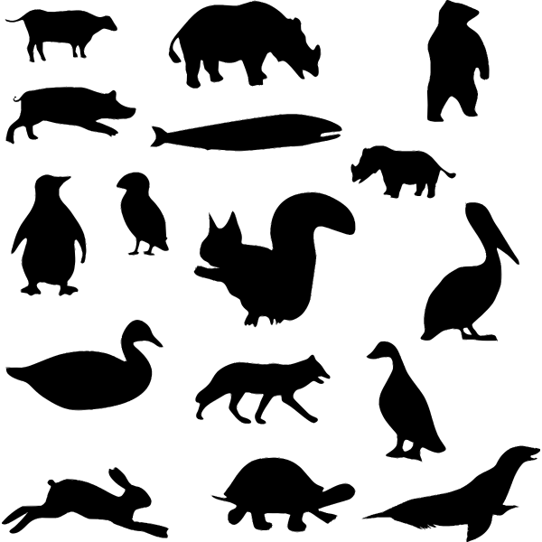 SVG Animal silhouettes