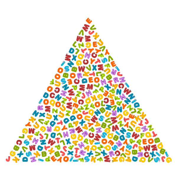SVG Animals triangle alphabet