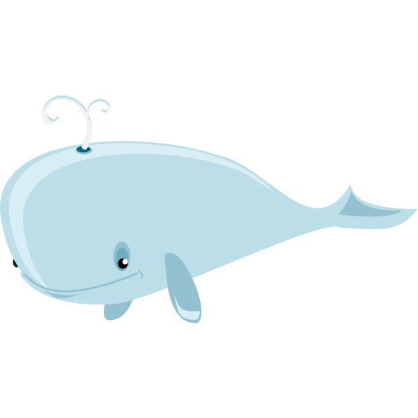 SVG Animated blue whale