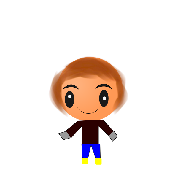 SVG Animated boy vector image