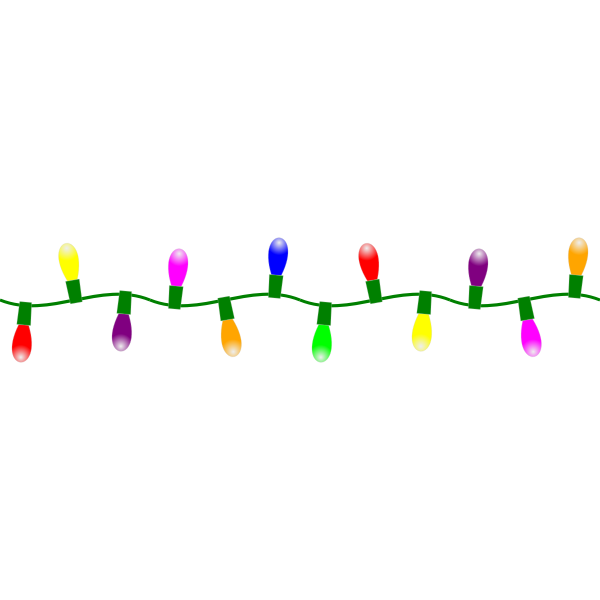 SVG Animated Christmas lights