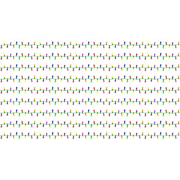 SVG Animated Christmas Lights Pattern 16x9