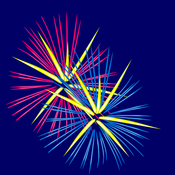 SVG Animated Fireworks 2