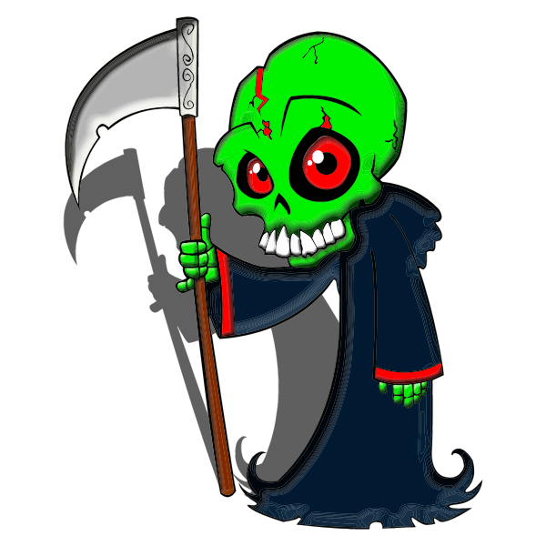 SVG Animated grim reaper