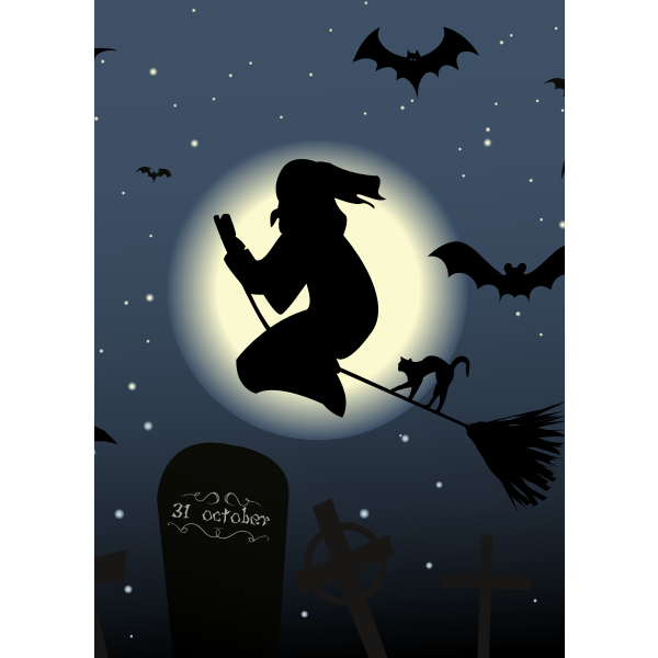 SVG Animated Halloween Card - Revised