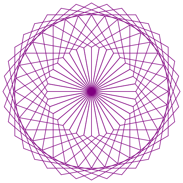 SVG Animated hexagonal design