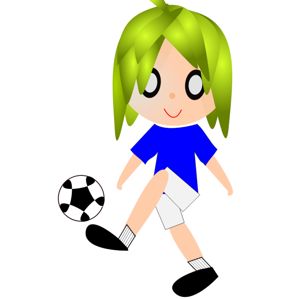 SVG Animated soccer player