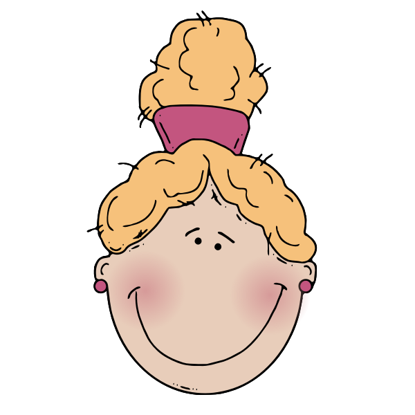 SVG Animated vector image of a girl