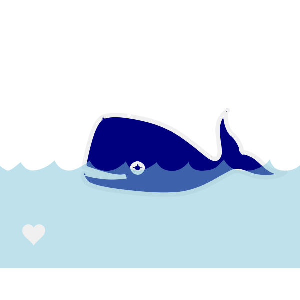 SVG Animated whale