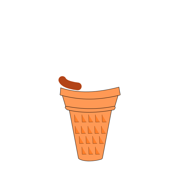 SVG Animation Chocolate Soft Serve