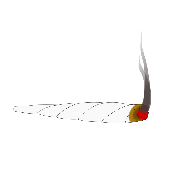 SVG Animation of a Joint Cannabis