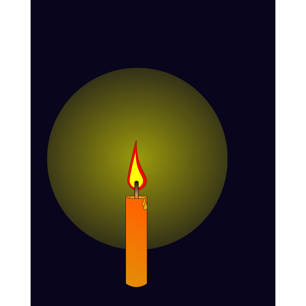 SVG Animation of candle burning