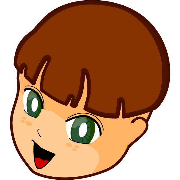 SVG Anime boy