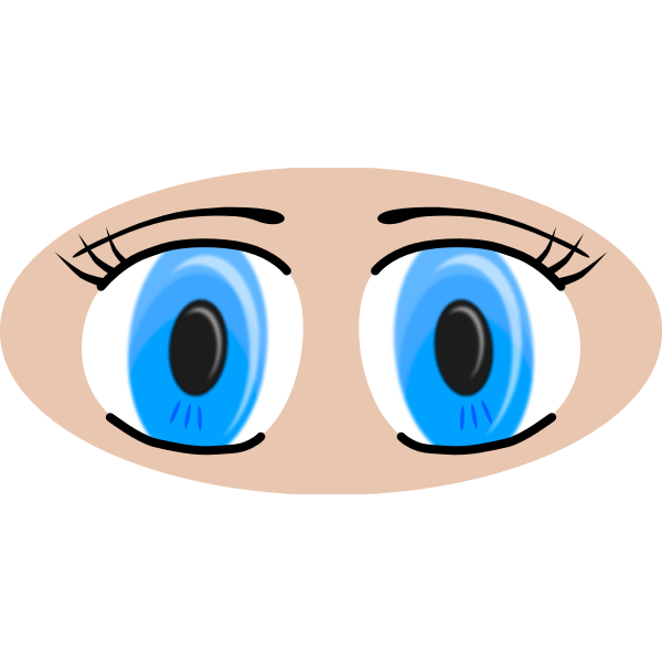 SVG Anime eyes vector illustration