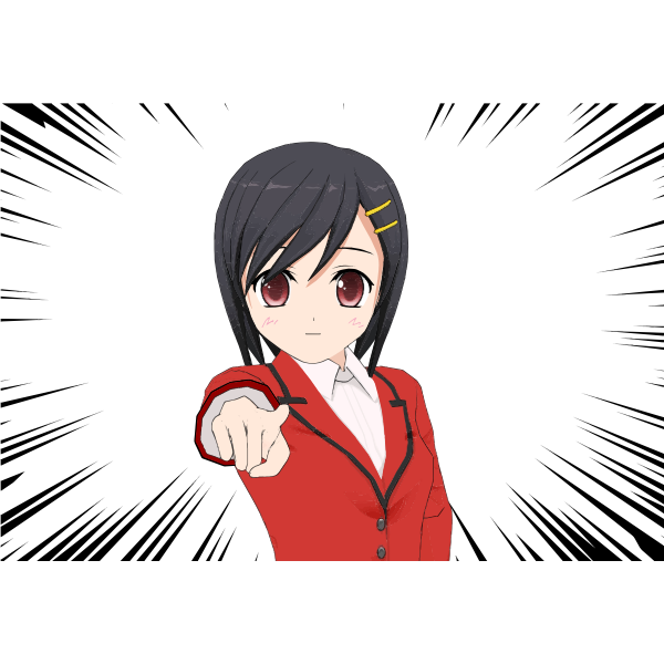 SVG Anime lady