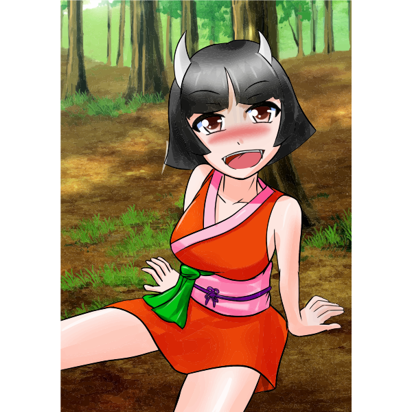 SVG Anime vampire