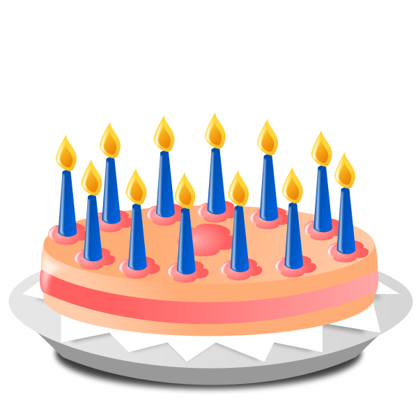 SVG Anniversary cake
