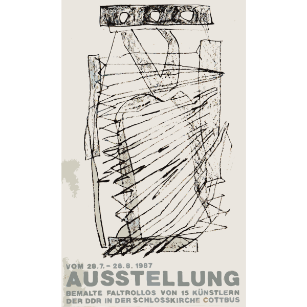 SVG Announcement poster for art exhibit in Germany