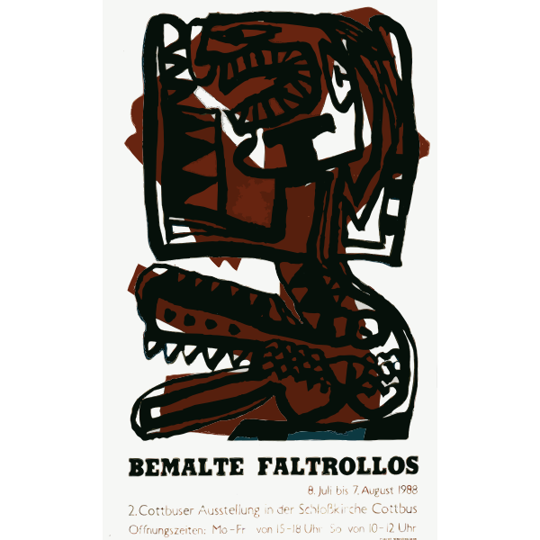 SVG Announcement poster for art gallery in Germany
