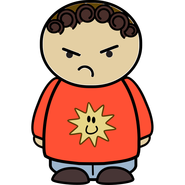 SVG Annoyed kid