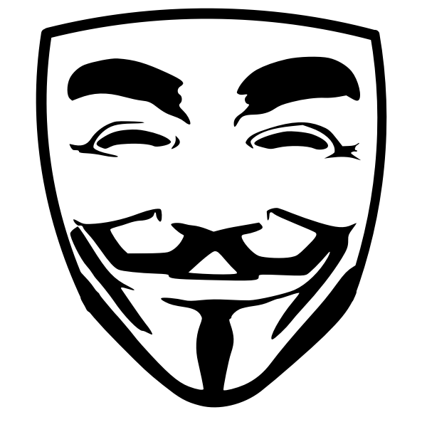SVG Anonymous Face Mask