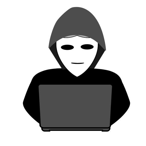 SVG Anonymous hacker vector image