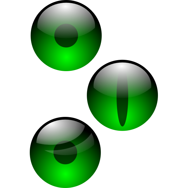 SVG Anonymous three eyes 00ff00