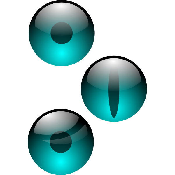 SVG Anonymous three eyes 00ffff