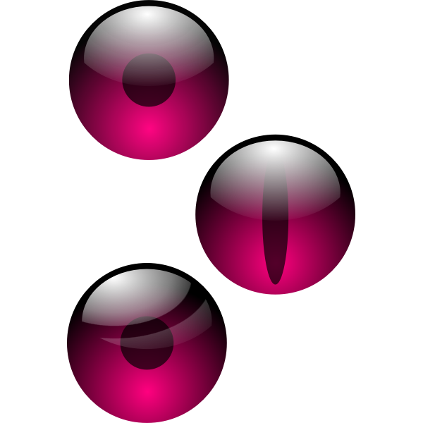 SVG Anonymous three eyes ff007f
