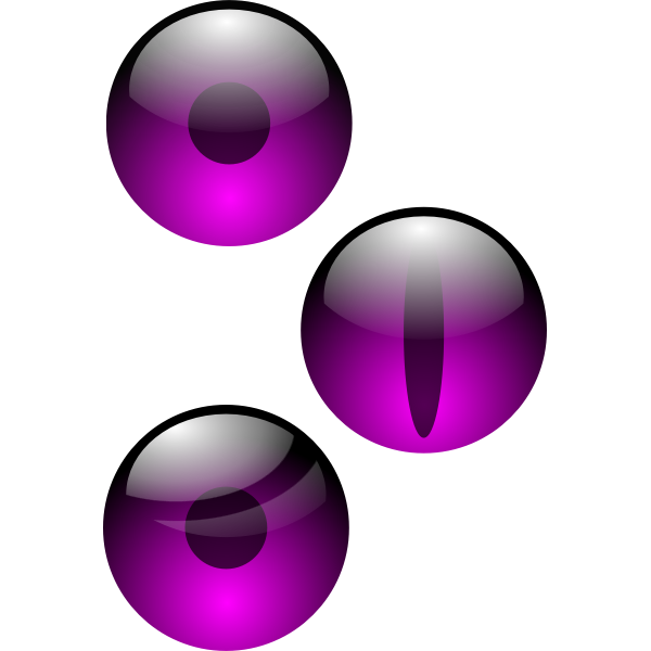 SVG Anonymous three eyes ff00ff