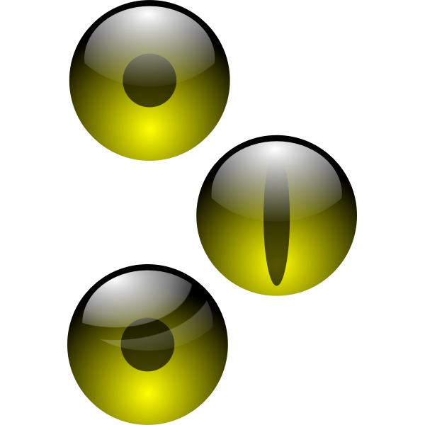 SVG Anonymous three eyes ffff00