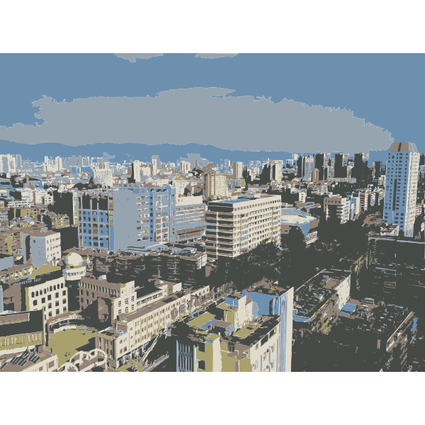 SVG Another city view of Kunming Yunnan china