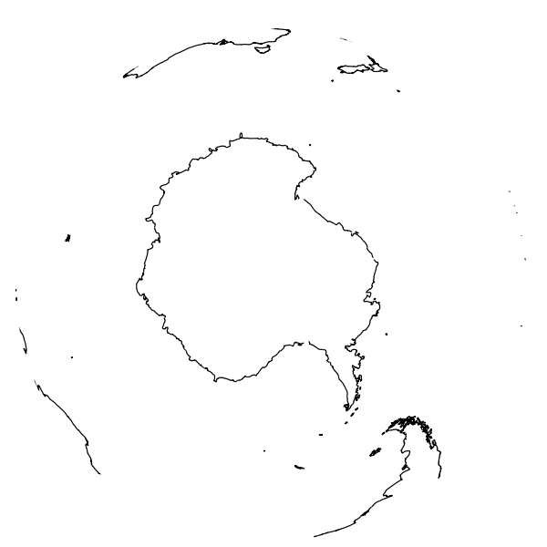 SVG Antarctica as viewed from space