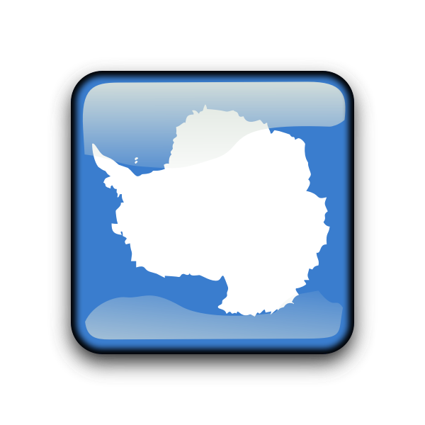 SVG Antarctica vector flag button