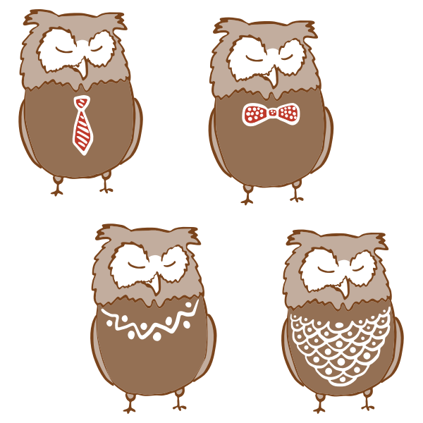 SVG Anthropomorphic birds