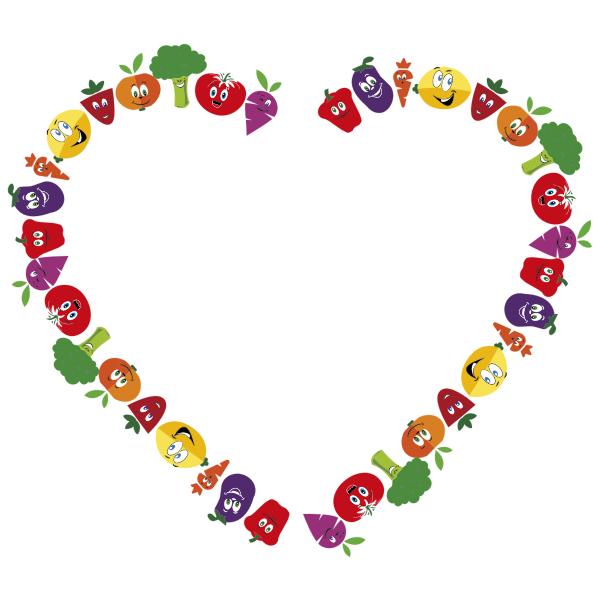 SVG Anthropomorphic Fruits And Vegetables Frame 3
