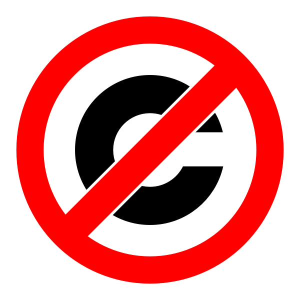SVG Anti-copyright symbol