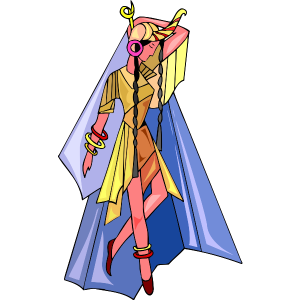 SVG Antic dancer