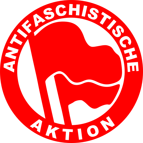 SVG Antifascist action sign vector image