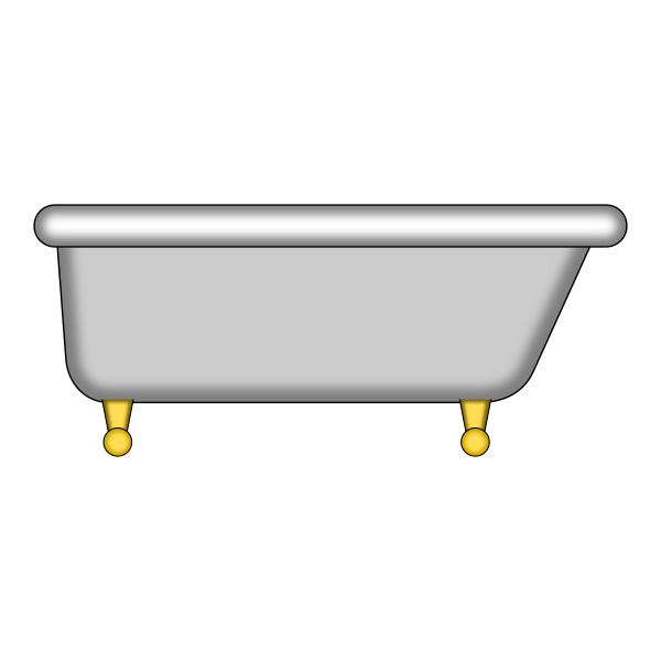 SVG Antique bathtub