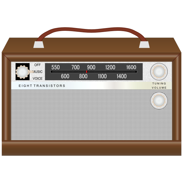 SVG Antique radio