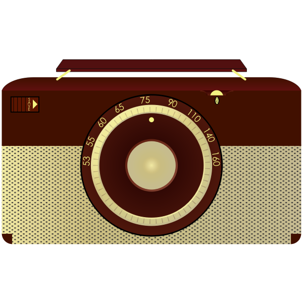 SVG Antique radio image