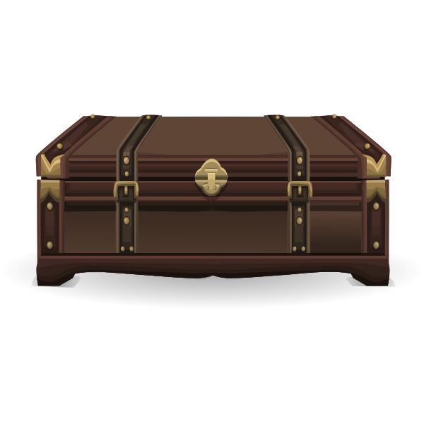 SVG Antique suitcase vector image