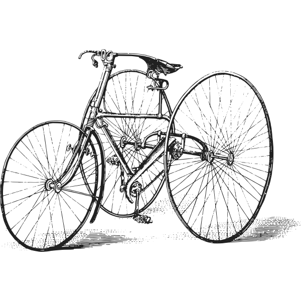 SVG Antique tricycle